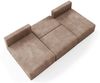Wohnlandschaft Sofa mit Schlaffunktion NATALIA in Stoff Tilia Beige Bild 5