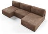 Wohnlandschaft Sofa mit Schlaffunktion NATALIA in Stoff Tilia Beige Bild 3