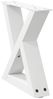 vidaXL Couchtischbeine 2 Stk. Weiß 40x(30-31,3) cm Stahl 4012681 Bild 4