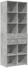 Highboard, BuffetSchrank, Büroschrank Betongrau 70x42,5x185 cm Holzwerkstoff Bild 2