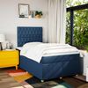vidaXL Boxspringbett mit Matratze Blau 120x200 cm Stoff 3293560 Bild 5