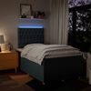 vidaXL Boxspringbett mit Matratze Blau 120x200 cm Stoff 3293560 Bild 4
