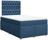 vidaXL Boxspringbett mit Matratze Blau 120x200 cm Stoff 3293560 Bild 3