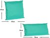 JACK Dekokissen 2er Set Outdoor Lounge Deko Kissen Set 45x45 cm + 30x50 cm Inkl. Füllung, mit Lotus-Effekt, Robust, Strapazierfähig, für Innen & Außen geeignet Bild 2