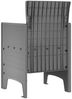 vidaXL Gartenstuhl 4 pcs Hellgrau 53 x 49 x 85 cm Polypropylen 847484 Bild 5