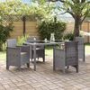 vidaXL Gartenstuhl 4 pcs Hellgrau 53 x 49 x 85 cm Polypropylen 847484 Bild 3