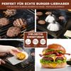 Burgerhauben-Set 2er // je 16 cm // Grillhaube Schmelzglocke Burger-Cover // Edelstahl Bild 4