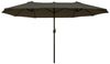Outsunny Sonnenschirm Gartenschirm Terrassenschirm mit Handkurbel, LxB: 265x455 cm, Doppelsonnenschirm, Marktschirm, Oval 460 x 270 x 240 cm Bild 5