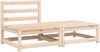 vidaXL Gartensofa ohne Armlehnen mit Kissen und Hocker 838125 Bild 4