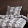 Dormabell Flanell Bettwäsche 135x200 cm Karo kariert silber grau beige 21260 Bild 2