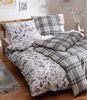 Dormabell Flanell Bettwäsche 135x200 cm Karo kariert silber grau beige 21260 Bild 4