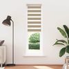 vidaXL Doppelrollo Sandbraun 60x230 cm Stoffbreite 55,9 cm Polyester 4014591 Bild 2