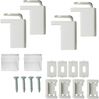 ondeco Plissee ohne Bohren mit Klemmträger weiß, Sonnenschutz für Fenster innen, Lichtschutz und Blickdicht, Plissee klemmfix Faltrollo Sichtschutz für Tür - Weiß - 50x130 cm Bild 5