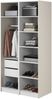 Selsey 'Frame' Kleiderschrank 2-türig mit Kleiderstange und Schubladen, greige 200 x 100 x 57 cm Bild 4