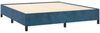 vidaXL Polsterbett mit Matratze Dunkelblau 160x200 cm Samt Bild 4