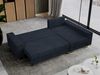 Mks Möbel 'Dorian L-Form' Ecksofa mit Bettkasten, 242 x 138 x 85 cm, Dunkelblau, Cord Bild 4