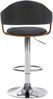 CLP Barhocker Nilse Kunstleder mit Holzsitzschale,walnuss/schwarz chrom Bild 4