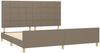 Bettgestell mit Kopfteil Taupe 200x200 cm Stoff [3125085] Bild 4