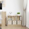 vidaXL Sideboard mit Schubladen Sonoma-Eiche 73,5 x 22,5 x 53,5 cm 8000502 Bild 4