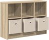 vidaXL Sideboard mit Schubladen Sonoma-Eiche 73,5 x 22,5 x 53,5 cm 8000502 Bild 5