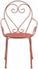 Vente-unique - GUERMANTES Garden dining set Metall Rot - B 52 cm80 cm x H 89 cm71 cm x L 48 cm80 cm Bild 5