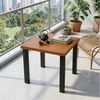Tribesigns Beistelltisch Balkontisch, Outdoor Gartentisch mit Tischplatte in Holzoptik Bild 4