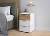 OTTO home Nachtkommode Nachttisch Nachtschrank Schubladen Sideboard Schubladenkommode ASTANA (Breite 40 cm / Höhe 61 cm), mit 3 geräumigen Schubladen, Kantengriff in Alufarben MADE IN GERMANY Bild 3