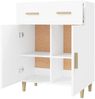 Sideboard, Kommode Weiß 69,5x34x89 cm Holzwerkstoff Bild 4