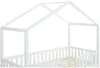 Vente-unique - NALENY Bett Holz, Platte Weiß - B 120 cm x H 204 cm x L 197,5 cm Bild 5