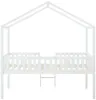 Vente-unique - NALENY Bett Holz, Platte Weiß - B 120 cm x H 204 cm x L 197,5 cm Bild 4
