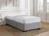 Vente-unique - KOLANE Lattenrost und Bettrahmen Stoff Grau - B 96 cm x H 37 cm x L 197 cm Bild 2