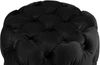 Sitzhocker BADOR - Samt Schwarz 42x42x46 cm | Hocker Schlafzimmer Polsterhocker Wohnzimmer Sitzbank Esszimmer Bild 3