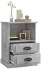 vidaXL Nachttische 2 Stk. Betongrau 43x36x60 cm 816337 Bild 5