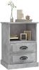 vidaXL Nachttische 2 Stk. Betongrau 43x36x60 cm 816337 Bild 4