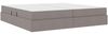 vidaXL Aufbewahrungsbett mit Matratze Taupe 200 x 200 cm Polyester 3399685 Bild 5