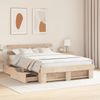 vidaXL Bettrahmen mit Kopfteil Braun 140 x 200 cm Massives Kiefernholz 3382274 Bild 3