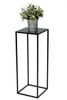 DanDiBo Beistelltisch/Blumenhocker Eckig, Metall Schwarz, 60 x 18 x 18 cm Bild 5