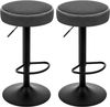 EUGAD Barhocker (2 St), drehbar, höhenverstellbar, Metallgesetll, Vintage-Kunstleder Bild 4