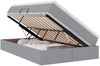 vidaXL Aufbewahrungsbett mit Matratze Hellgrau 120 x 190 cm Polyester 3370212 Bild 2