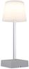 LED Tischleuchte, silber opal, Touchdimmer, Akku, H 25,5 cm Bild 5
