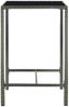 vidaXL Garten-Bartisch Grau 70x70x110 cm Poly Rattan und Glas 313459 Bild 3