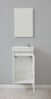 welltime Badmöbel-Set Oslo 2-teilig, Badezimmerschrank Gäste-WC Waschplatz Set, (Komplett-Set, 3-St), Waschtisch mit Waschbecken und Spiegel Breite 40cm, Gästewaschtisch Bild 4