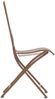 2er Set Gartenstühle DALLAS - Metall Antik braun 41x50x91 cm | Gartenstuhl Klappbar Klappstühle Metall Terrassenstuhl Antik Verzierung Stühle Garten Bild 4