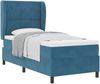 vidaXL Boxspringbett mit Matratze Dunkelblau 190 x 90 cm Samt 3340962 Bild 2