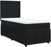 vidaXL Boxspringbett mit Matratze Schwarz 100x200 cm Samt 3292258 Bild 2