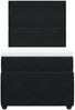 vidaXL Boxspringbett mit Matratze Schwarz 100x200 cm Samt 3292258 Bild 4