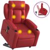 vidaXL Massagesessel mit Aufstehhilfe Rot Kunstleder 3204556 Bild 2