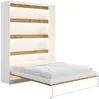 Vente-unique - RAPILI Bett Holz, Platte BeigeWeiß - B 50 cm239,2 cm x H 225,2 cm x L 179 cm Bild 4