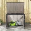 vidaXL Gartenlagerbox Schwarz 151,5 x 107 x 100 cm Stahl 42011282 Bild 5