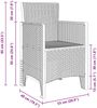 vidaXL Garten Essgruppe mit Kissen 11 pcs Braun Rattan 3378757 Bild 3